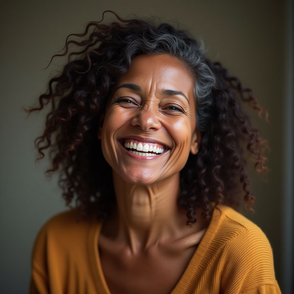 Woman with Dentures