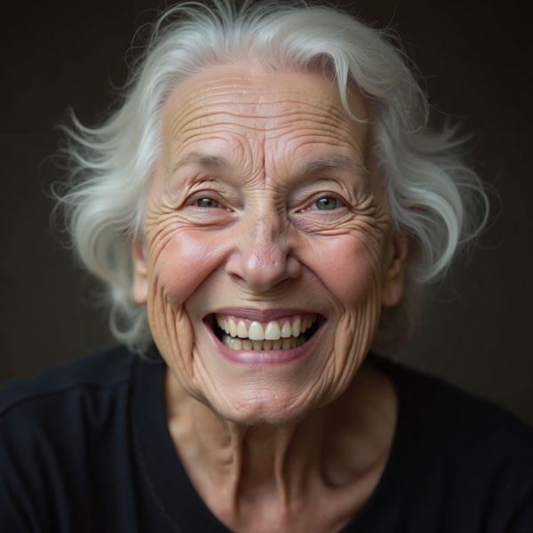 Woman with Dentures